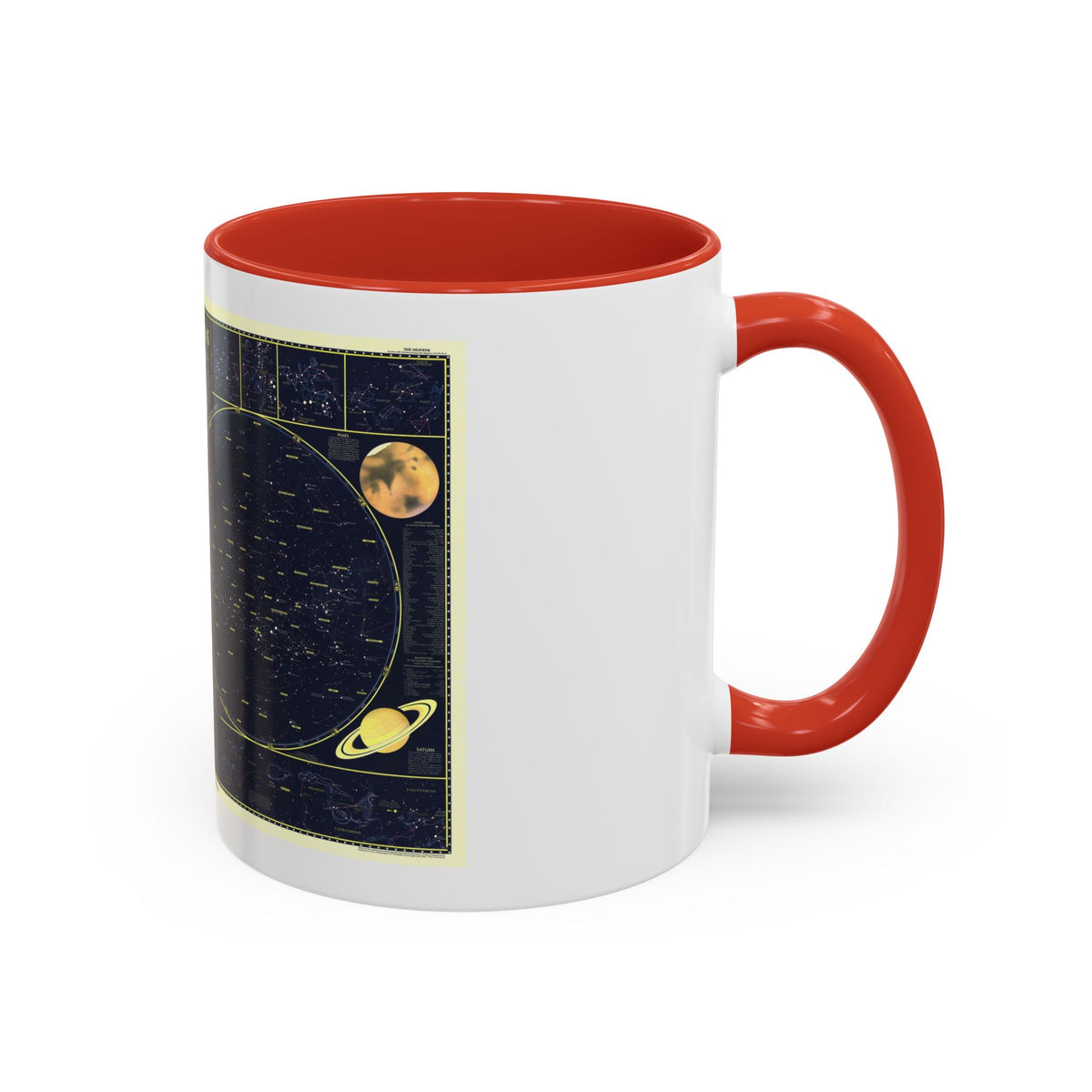 Heavens, The 1 (1957) (Map) Accent Coffee Mug