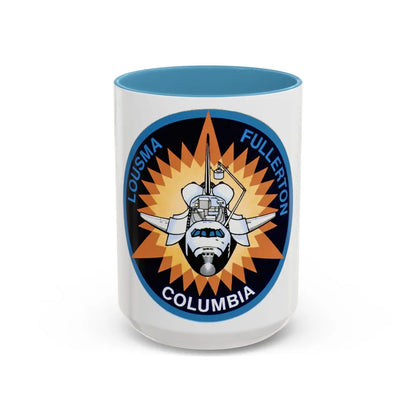 STS 3 (NASA) Accent Coffee Mug-15oz-Light Blue-Go Mug Yourself