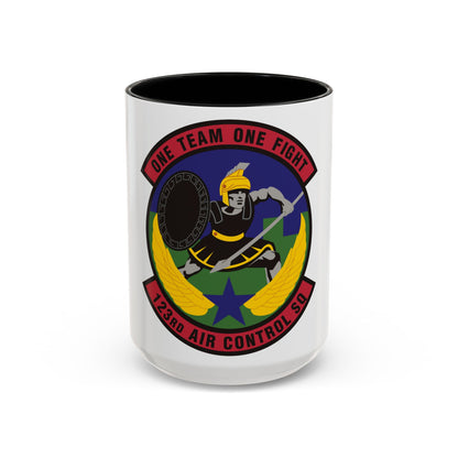 123d Air Control Squadron (U.S. Air Force) Accent Coffee Mug