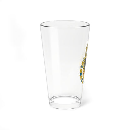Coat of Arms of William II of Germany Seraphim Variant (Sweden) (Coat of Arms) Pint Glass 16oz