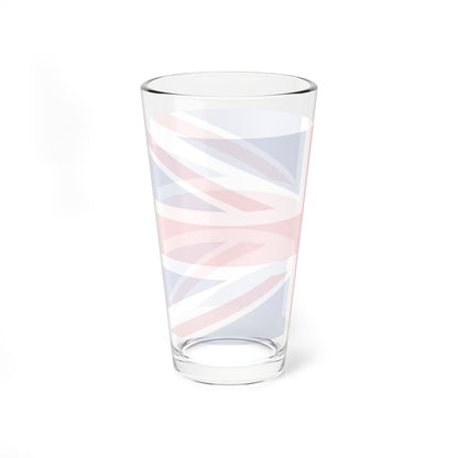United Kingdom Flag Background (United Kingdom) Pint Glass 16oz