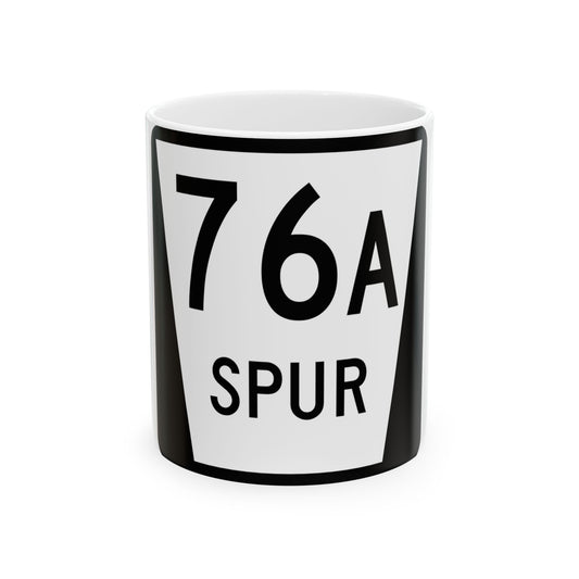 N SPUR 76A (Nebraska) (Road Sign) White Coffee Mug