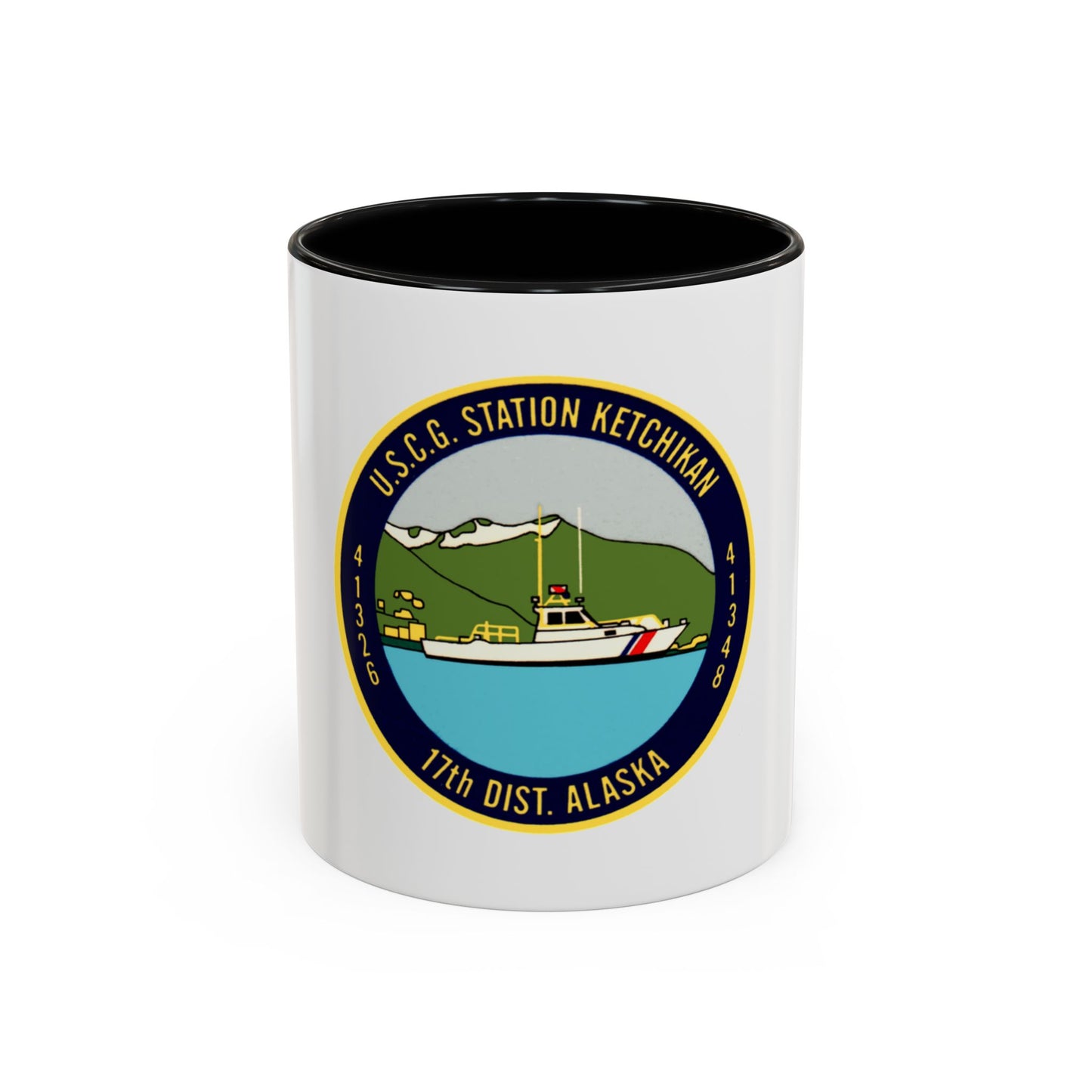 USCG Station Ketchikan 17th Dist (U.S. Coast Guard) Accent Coffee Mug