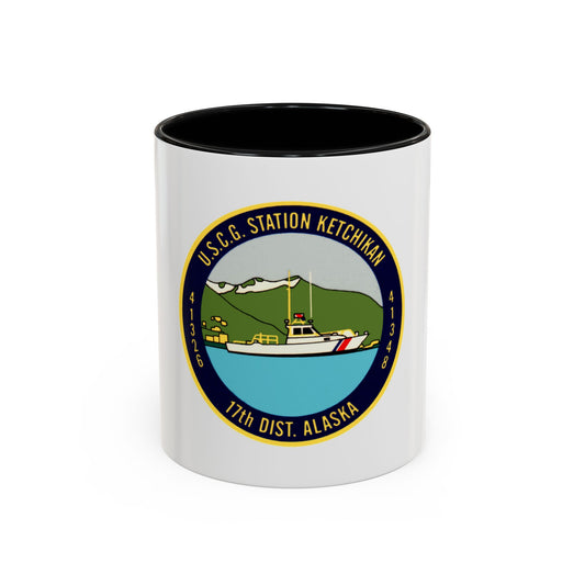 USCG Station Ketchikan 17th Dist (U.S. Coast Guard) Accent Coffee Mug