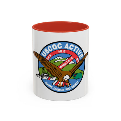 USCGC Active WMEC 618 (U.S. Coast Guard) Accent Coffee Mug