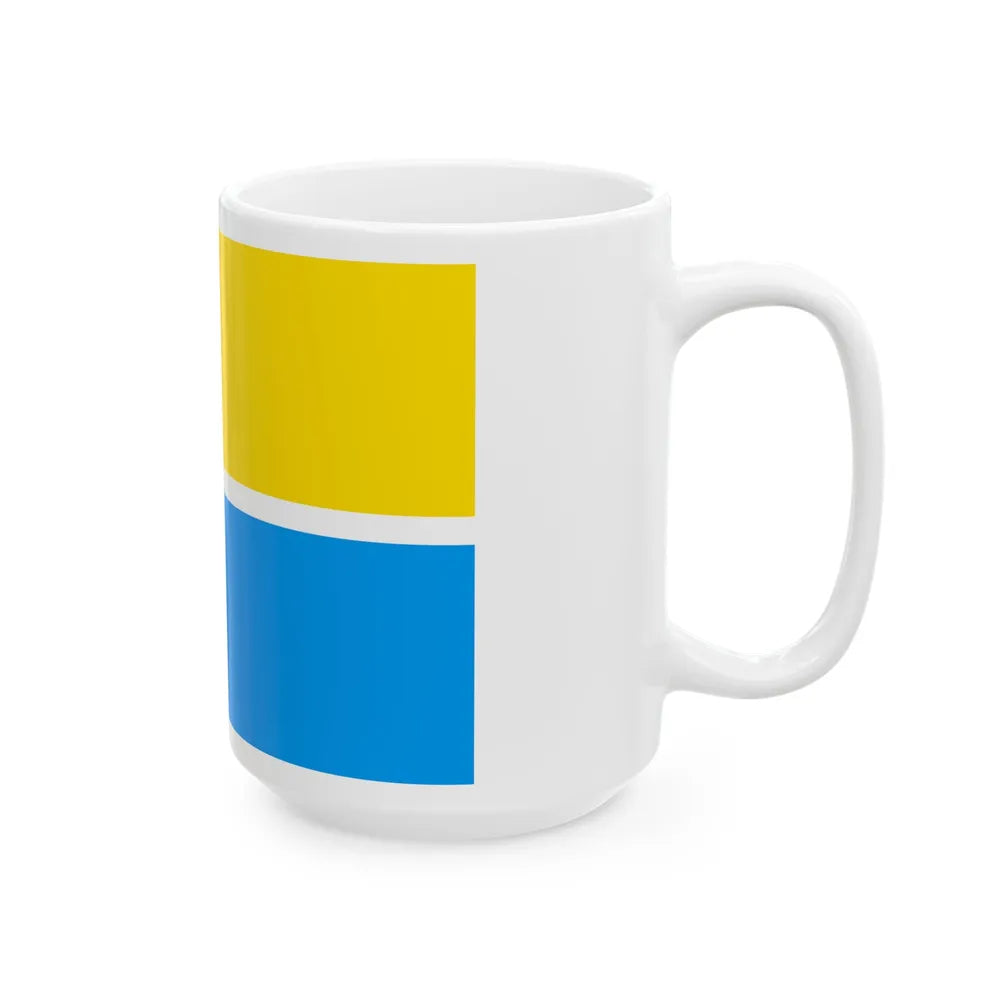 Flag of Zhytomyr Ukraine - White Coffee Mug-Go Mug Yourself