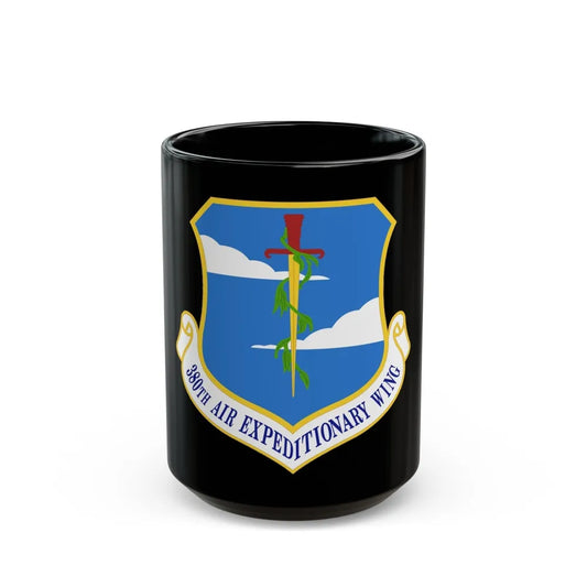 380th Air Expeditionary Wing (U.S. Air Force) Black Coffee Mug-15oz-Go Mug Yourself