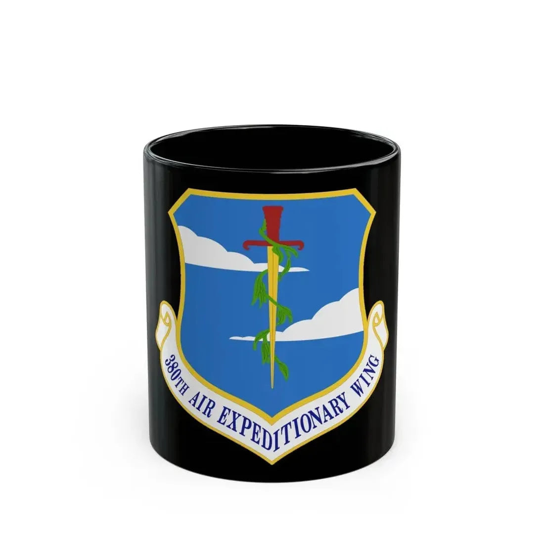 380th Air Expeditionary Wing (U.S. Air Force) Black Coffee Mug 11oz - Go Mug Yourself