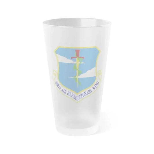 380th Air Expeditionary Wing (U.S. Air Force) Frosted Pint Glass 16oz Default Title - Go Mug Yourself
