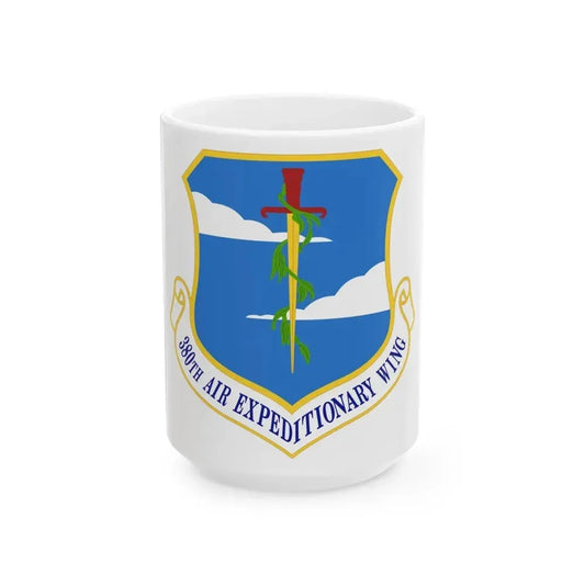 380th Air Expeditionary Wing (U.S. Air Force) White Coffee Mug 15oz - Go Mug Yourself