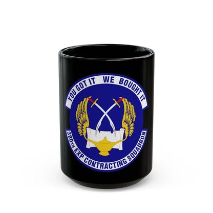 380th Expeditionary Contracting Squadron (U.S. Air Force) Black Coffee Mug-15oz-Go Mug Yourself