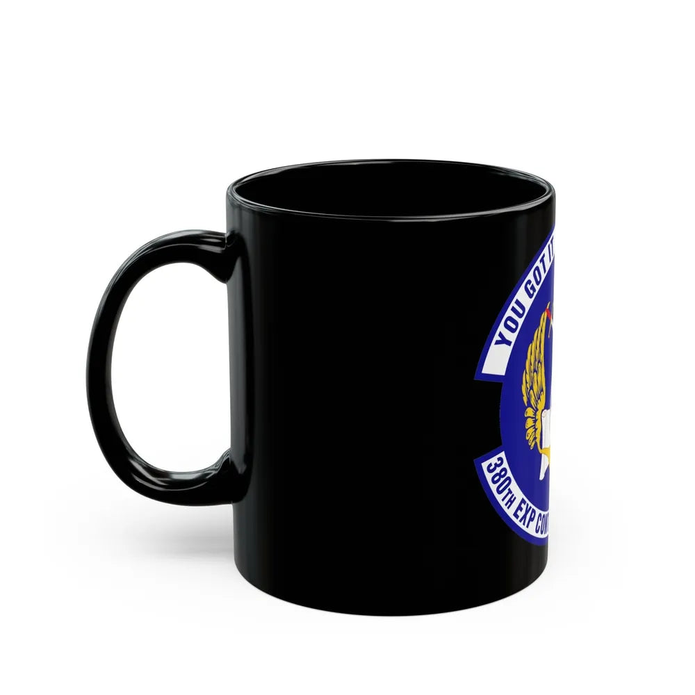 380th Expeditionary Contracting Squadron (U.S. Air Force) Black Coffee Mug-Go Mug Yourself