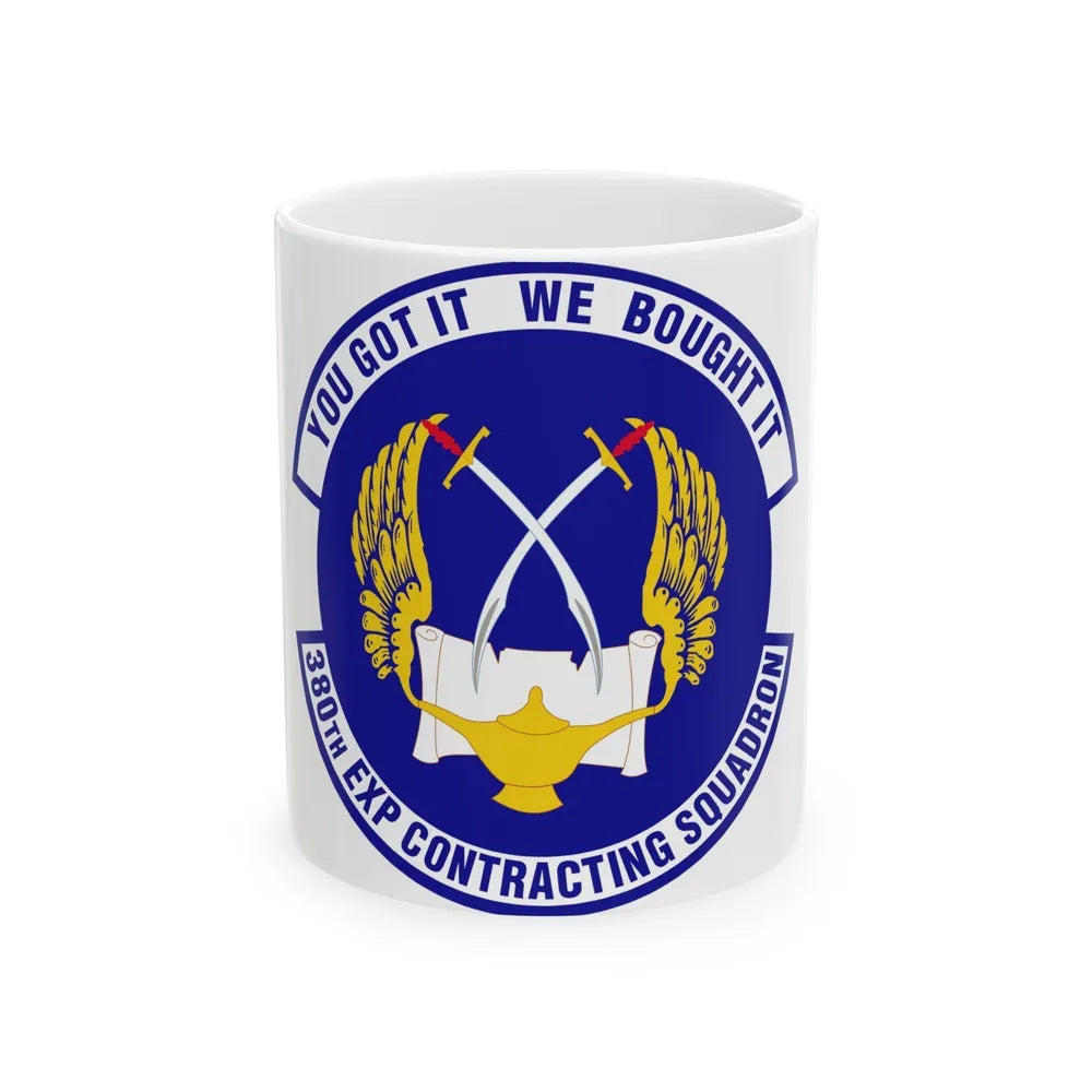 380th Expeditionary Contracting Squadron (U.S. Air Force) White Coffee Mug-11oz-Go Mug Yourself