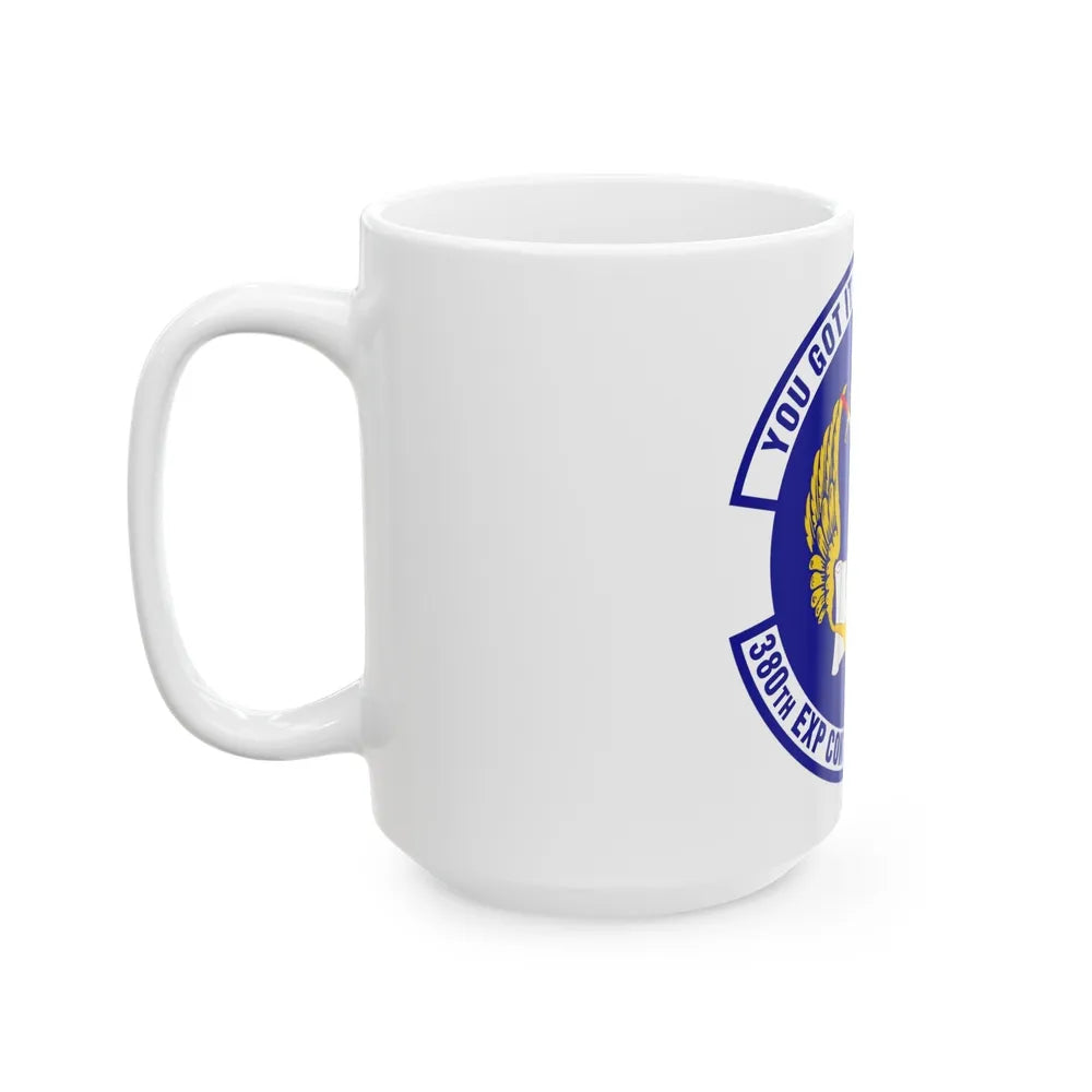 380th Expeditionary Contracting Squadron (U.S. Air Force) White Coffee Mug-Go Mug Yourself