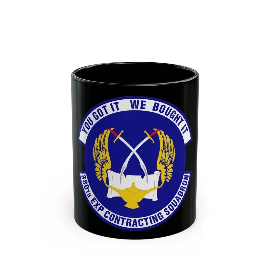 380th Expeditionary Contracting Squadron (U.S. Air Force) Black Coffee Mug 11oz - Go Mug Yourself