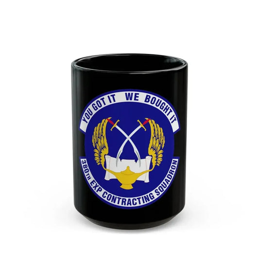380th Expeditionary Contracting Squadron (U.S. Air Force) Black Coffee Mug 15oz - Go Mug Yourself