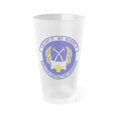 380th Expeditionary Contracting Squadron (U.S. Air Force) Frosted Pint Glass 16oz 16oz Frosted - Go Mug Yourself