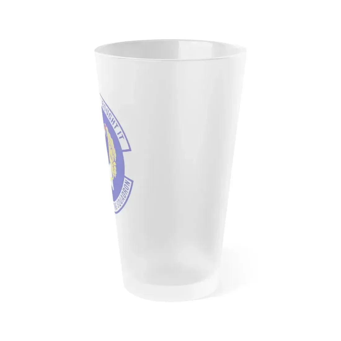 380th Expeditionary Contracting Squadron (U.S. Air Force) Frosted Pint Glass 16oz - Go Mug Yourself
