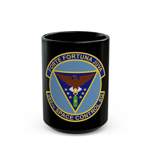 380th Space Control Squadron (U.S. Air Force) Black Coffee Mug-15oz-Go Mug Yourself