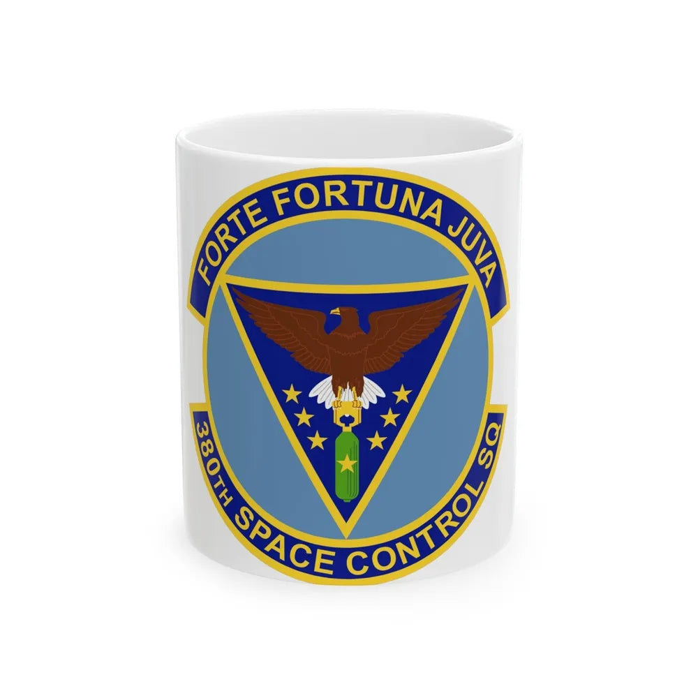 380th Space Control Squadron (U.S. Air Force) White Coffee Mug-11oz-Go Mug Yourself