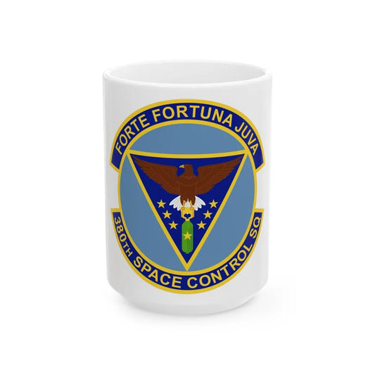 380th Space Control Squadron (U.S. Air Force) White Coffee Mug-15oz-Go Mug Yourself