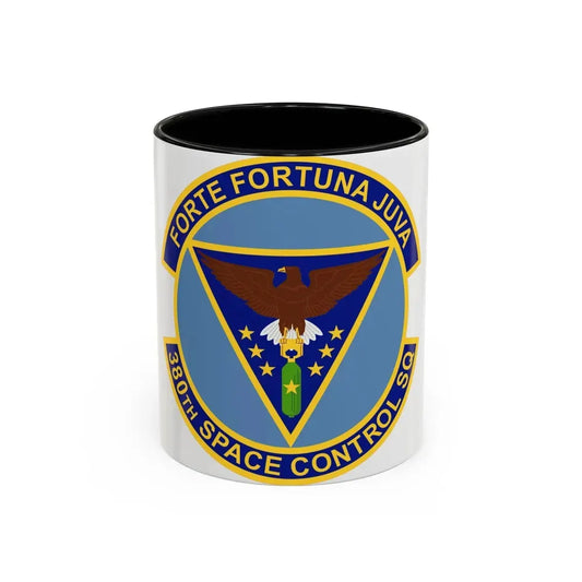380th Space Control Squadron (U.S. Air Force) Accent Coffee Mug 11oz Black - Go Mug Yourself