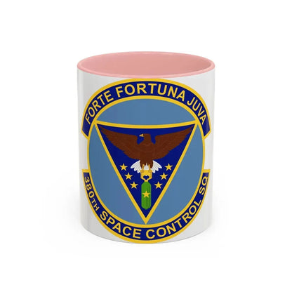 380th Space Control Squadron (U.S. Air Force) Accent Coffee Mug 11oz Pink - Go Mug Yourself