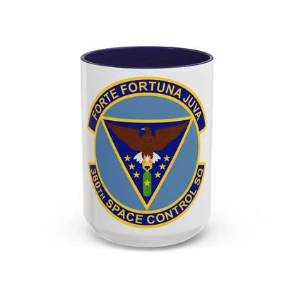 380th Space Control Squadron (U.S. Air Force) Accent Coffee Mug 15oz Navy - Go Mug Yourself
