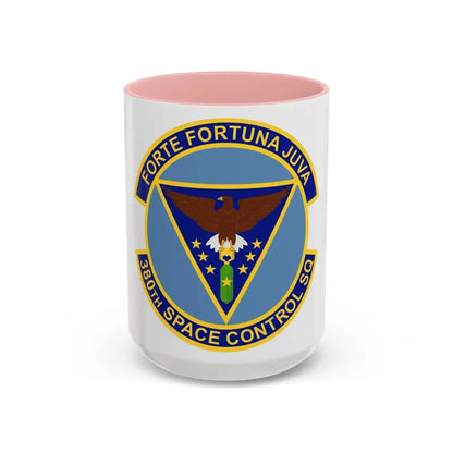 380th Space Control Squadron (U.S. Air Force) Accent Coffee Mug 15oz Pink - Go Mug Yourself