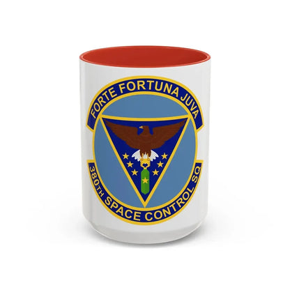 380th Space Control Squadron (U.S. Air Force) Accent Coffee Mug 15oz Red - Go Mug Yourself
