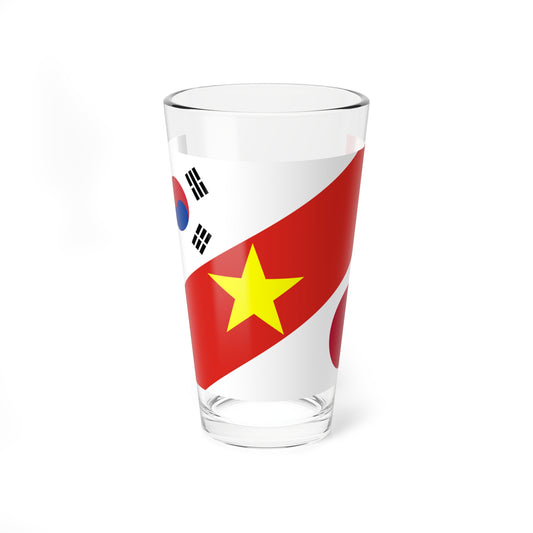 Flag Ceulemans Cup Korea-Vietnam-Japan (Japan) Pint Glass 16oz