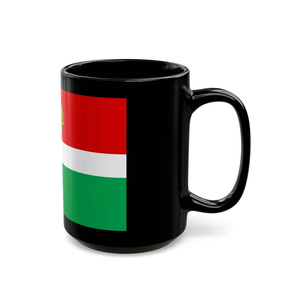 Flag of Kaluga Oblast Russia - Black Coffee Mug-Go Mug Yourself