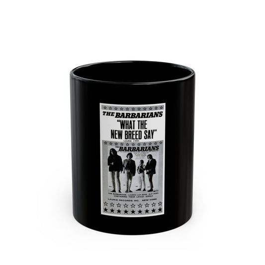 The Barbarians 1965 (Music Poster) Black Coffee Mug