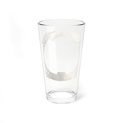 Emblem of Afghanistan 1974-1978 vers 02 (Afghanistan) (Coat of Arms) Pint Glass 16oz