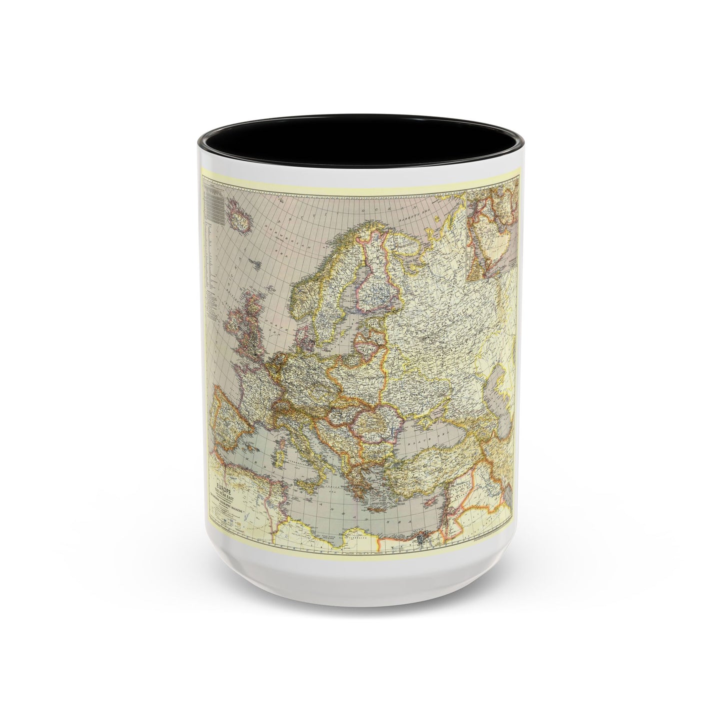 Tasse à café Accent Europe et Proche-Orient (1943) (Carte)