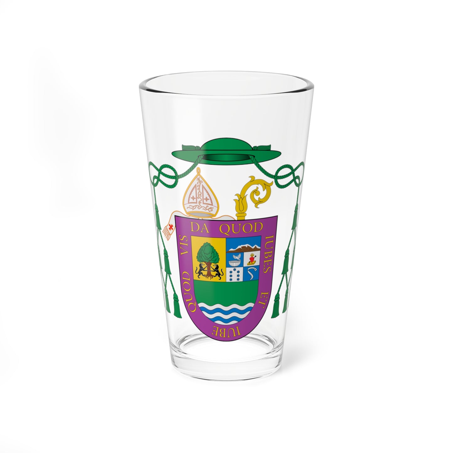 Escudo de Jesús Moraza Ruiz de Azúa (Spain) (Coat of Arms) Pint Glass 16oz