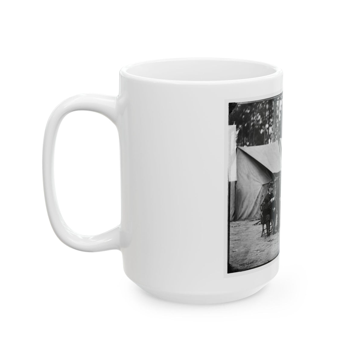 Petersburg, Va. Hospital Stewards Of 2d Division, 9th Corps, In Front Of Tents (U.S. Civil War) White Coffee Mug