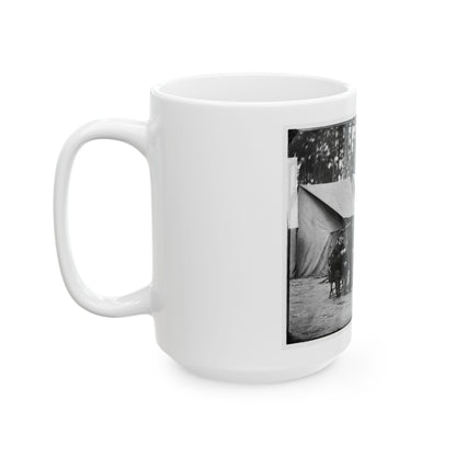 Petersburg, Va. Hospital Stewards Of 2d Division, 9th Corps, In Front Of Tents (U.S. Civil War) White Coffee Mug