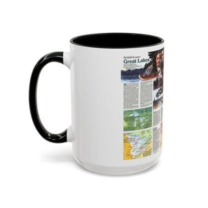 Canada - The Great Lakes 2 (1987) (Map) Accent Coffee Mug