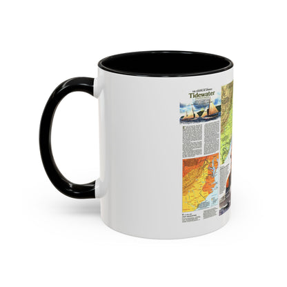 USA - Tidewater and Environs 2 (1988) (Map) Accent Coffee Mug
