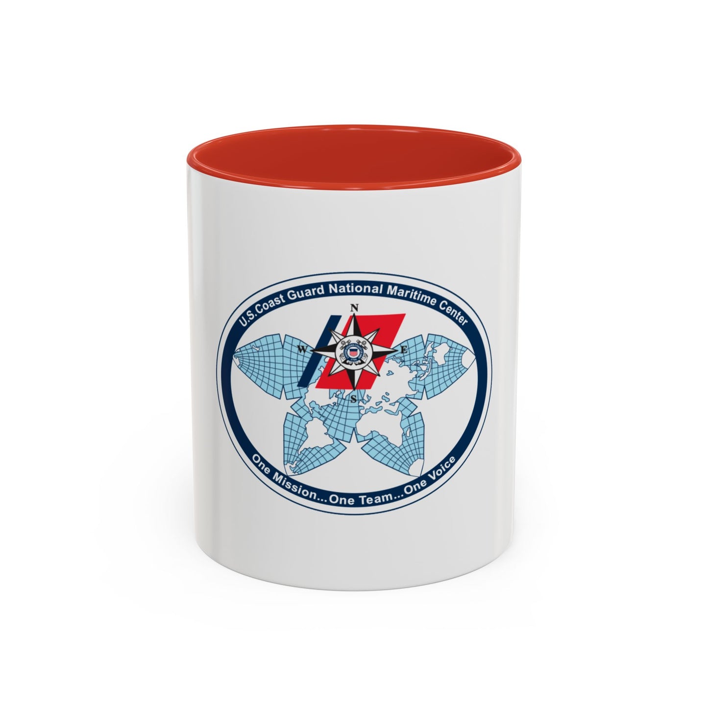 USCG National Matitime Center (U.S. Coast Guard) Accent Coffee Mug