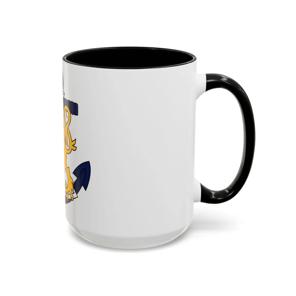 Coat of Arms of Finnish Navy - Accent Coffee Mug-Go Mug Yourself