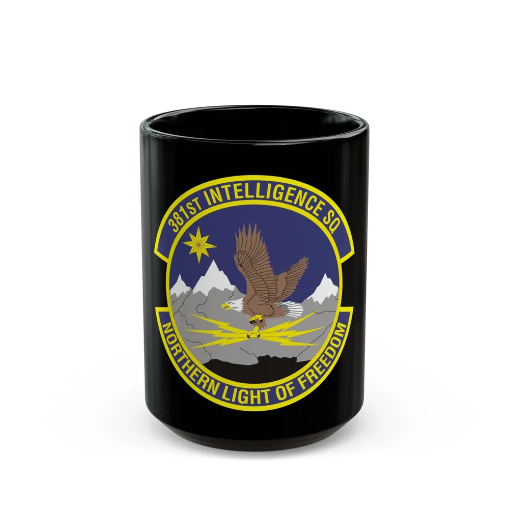 381st Intelligence Squadron (U.S. Air Force) Black Coffee Mug-15oz-Go Mug Yourself