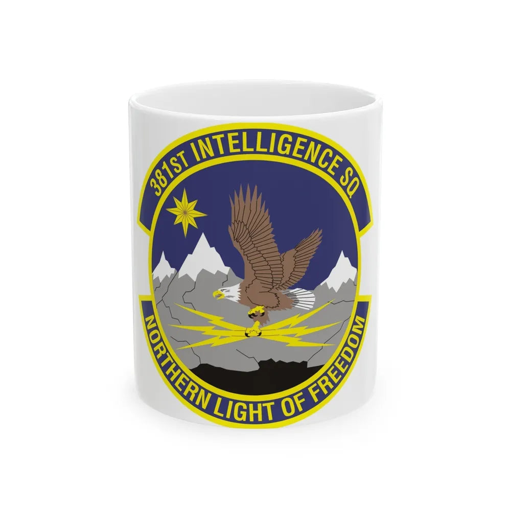 381st Intelligence Squadron (U.S. Air Force) White Coffee Mug-11oz-Go Mug Yourself