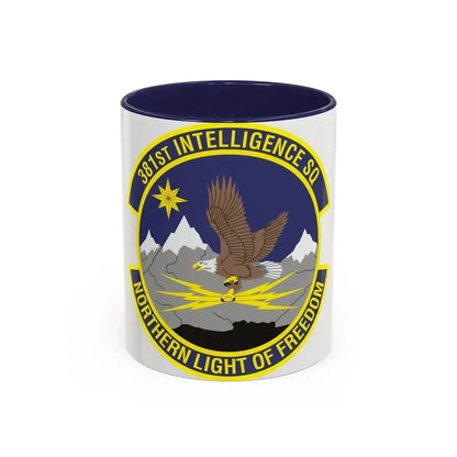 381st Intelligence Squadron (U.S. Air Force) Accent Coffee Mug 11oz Navy - Go Mug Yourself