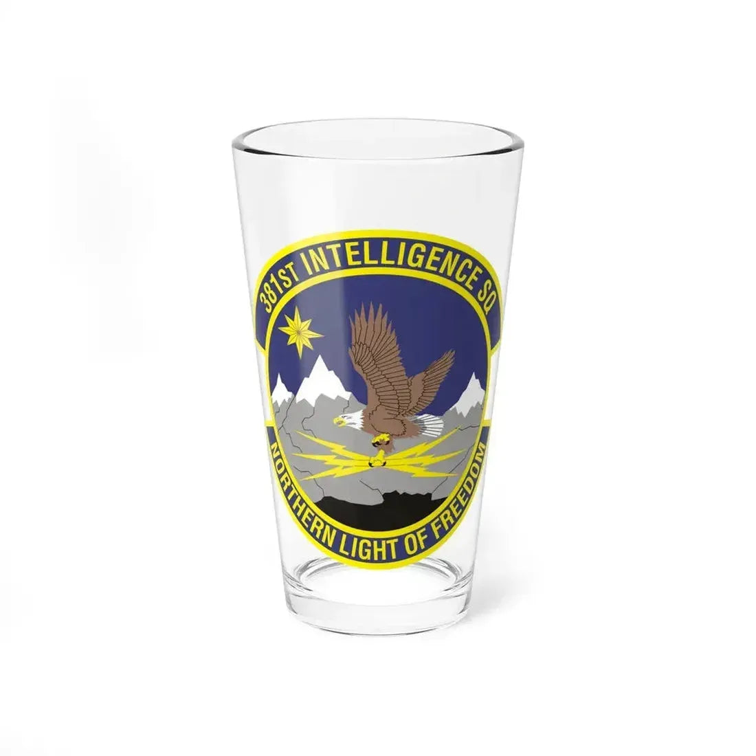 381st Intelligence Squadron (U.S. Air Force) Pint Glass 16oz 16oz - Go Mug Yourself