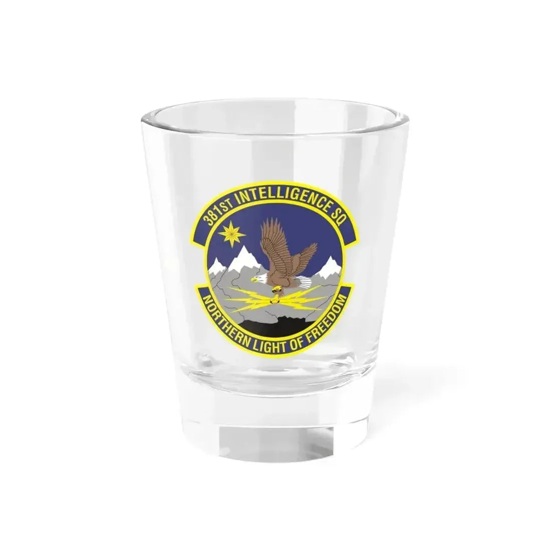 381st Intelligence Squadron (U.S. Air Force) Shot Glass 1.5oz 1.5oz - Go Mug Yourself