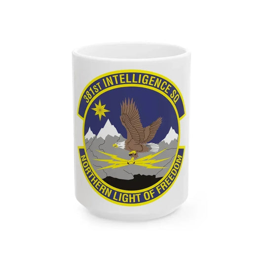 381st Intelligence Squadron (U.S. Air Force) White Coffee Mug 15oz - Go Mug Yourself