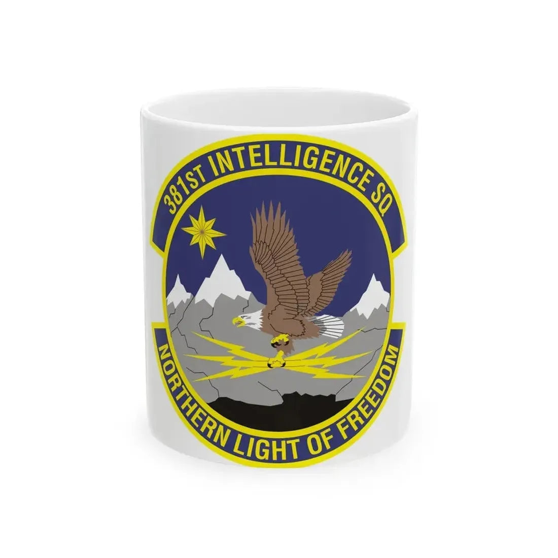 381st Intelligence Squadron (U.S. Air Force) White Coffee Mug - Go Mug Yourself