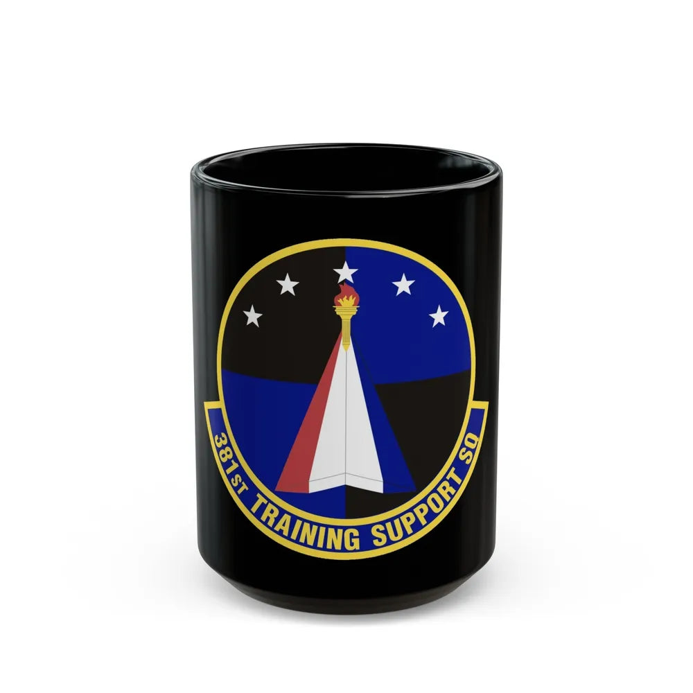 381st Training Support Squadron (U.S. Air Force) Black Coffee Mug-15oz-Go Mug Yourself